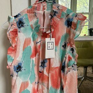 NWT - Sleeveless Floral Blouse